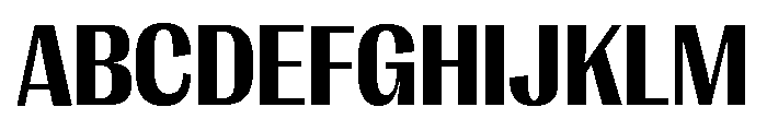 Right Gothic Compact Variable 6 Font UPPERCASE