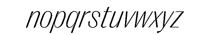 Right Gothic Compact Variable 8 Font LOWERCASE