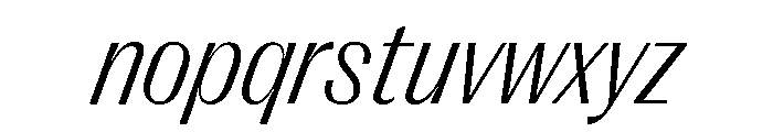 Right Gothic Compact Variable 9 Font LOWERCASE