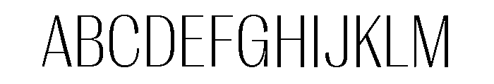 Right Gothic Compact Variable Font UPPERCASE