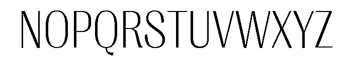 Right Gothic Compact Variable Font UPPERCASE