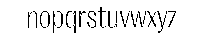 Right Gothic Compact Variable Font LOWERCASE