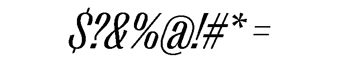 Right Gothic Narrow Variable 10 Font OTHER CHARS