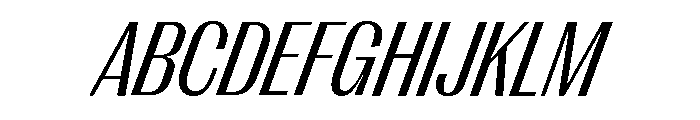 Right Gothic Narrow Variable 10 Font UPPERCASE