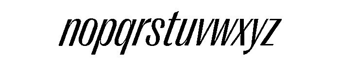 Right Gothic Narrow Variable 10 Font LOWERCASE