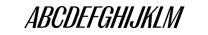 Right Gothic Narrow Variable 11 Font UPPERCASE