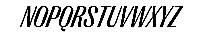 Right Gothic Narrow Variable 11 Font UPPERCASE