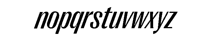 Right Gothic Narrow Variable 11 Font LOWERCASE