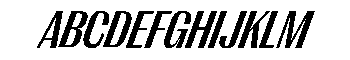 Right Gothic Narrow Variable 12 Font UPPERCASE