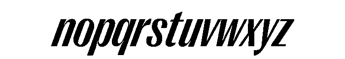 Right Gothic Narrow Variable 12 Font LOWERCASE