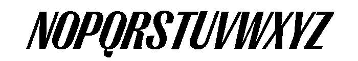 Right Gothic Narrow Variable 13 Font UPPERCASE