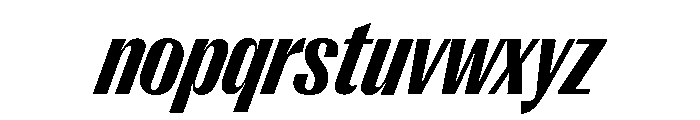Right Gothic Narrow Variable 13 Font LOWERCASE