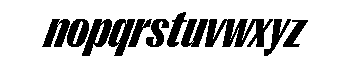 Right Gothic Narrow Variable 14 Font LOWERCASE