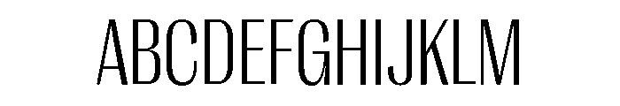 Right Gothic Narrow Variable 2 Font UPPERCASE