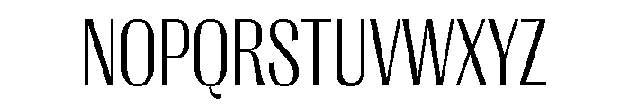 Right Gothic Narrow Variable 2 Font UPPERCASE