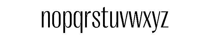 Right Gothic Narrow Variable 2 Font LOWERCASE