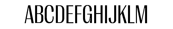 Right Gothic Narrow Variable 3 Font UPPERCASE