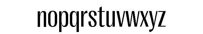 Right Gothic Narrow Variable 3 Font LOWERCASE
