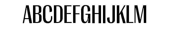 Right Gothic Narrow Variable 4 Font UPPERCASE