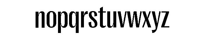 Right Gothic Narrow Variable 4 Font LOWERCASE