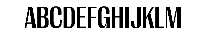 Right Gothic Narrow Variable 5 Font UPPERCASE