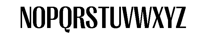 Right Gothic Narrow Variable 5 Font UPPERCASE