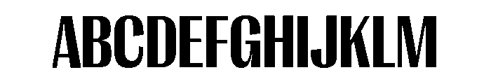 Right Gothic Narrow Variable 6 Font UPPERCASE