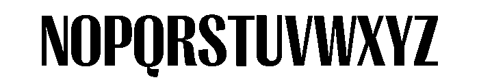 Right Gothic Narrow Variable 6 Font UPPERCASE