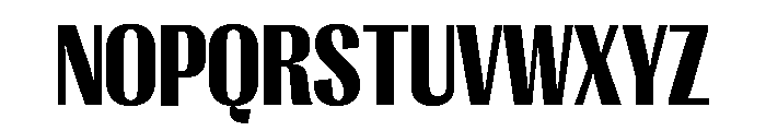 Right Gothic Narrow Variable 7 Font UPPERCASE