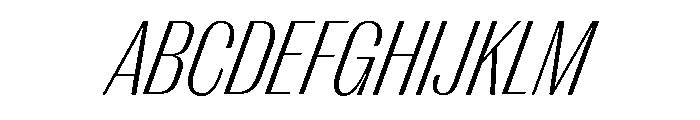 Right Gothic Narrow Variable 8 Font UPPERCASE
