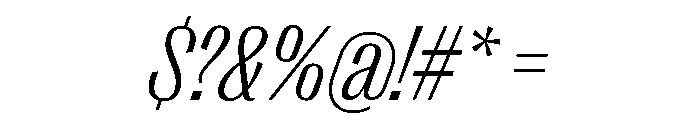 Right Gothic Narrow Variable 9 Font OTHER CHARS