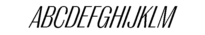 Right Gothic Narrow Variable 9 Font UPPERCASE