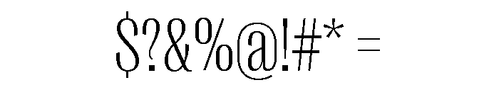 Right Gothic Narrow Variable Font OTHER CHARS