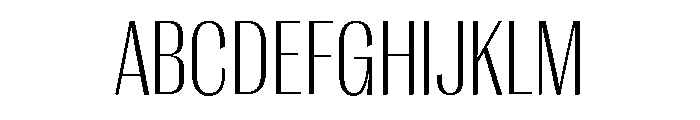 Right Gothic Narrow Variable Font UPPERCASE