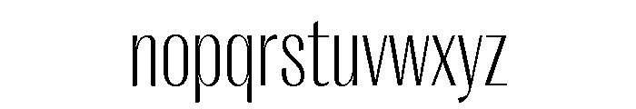 Right Gothic Narrow Variable Font LOWERCASE