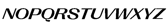Right Gothic Spatial Variable 11 Font UPPERCASE