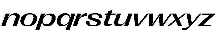 Right Gothic Spatial Variable 11 Font LOWERCASE