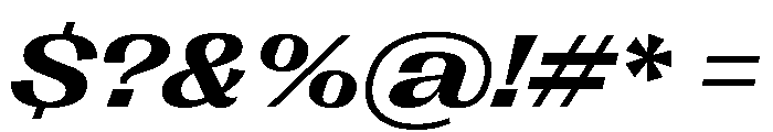 Right Gothic Spatial Variable 12 Font OTHER CHARS
