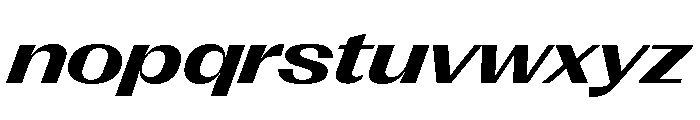 Right Gothic Spatial Variable 12 Font LOWERCASE