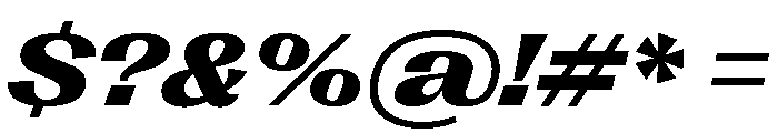 Right Gothic Spatial Variable 13 Font OTHER CHARS