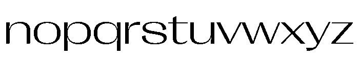Right Gothic Spatial Variable 2 Font LOWERCASE