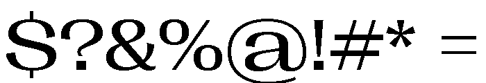 Right Gothic Spatial Variable 3 Font OTHER CHARS