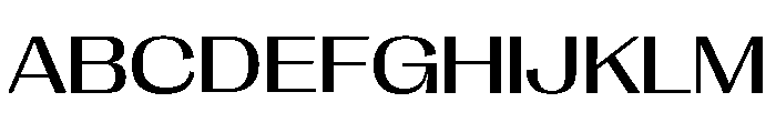 Right Gothic Spatial Variable 3 Font UPPERCASE