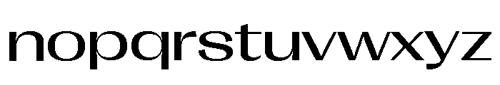 Right Gothic Spatial Variable 3 Font LOWERCASE