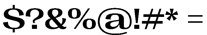 Right Gothic Spatial Variable 4 Font OTHER CHARS