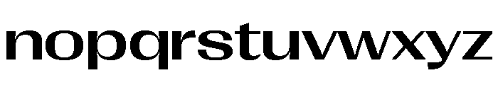 Right Gothic Spatial Variable 4 Font LOWERCASE