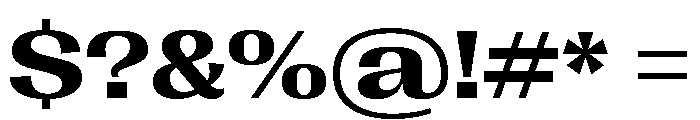 Right Gothic Spatial Variable 5 Font OTHER CHARS