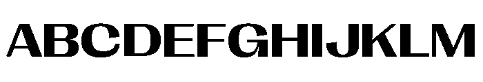 Right Gothic Spatial Variable 5 Font UPPERCASE