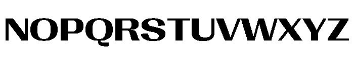 Right Gothic Spatial Variable 5 Font UPPERCASE