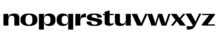 Right Gothic Spatial Variable 5 Font LOWERCASE
